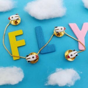 Kids Rocket Kurta Buttons | Charming Gold-Plated Buttons for Boys